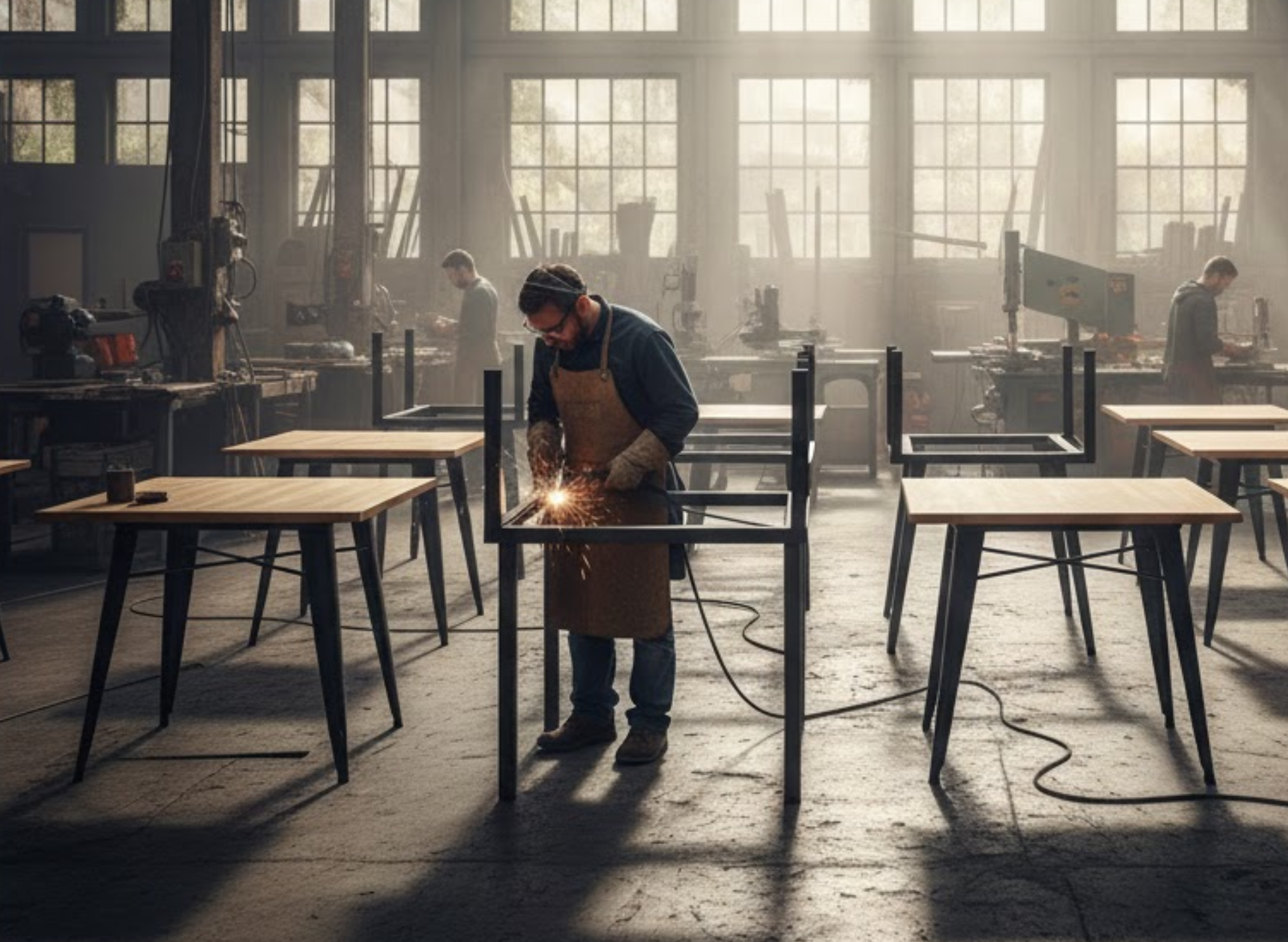 Taller profesional de fábrica de muebles